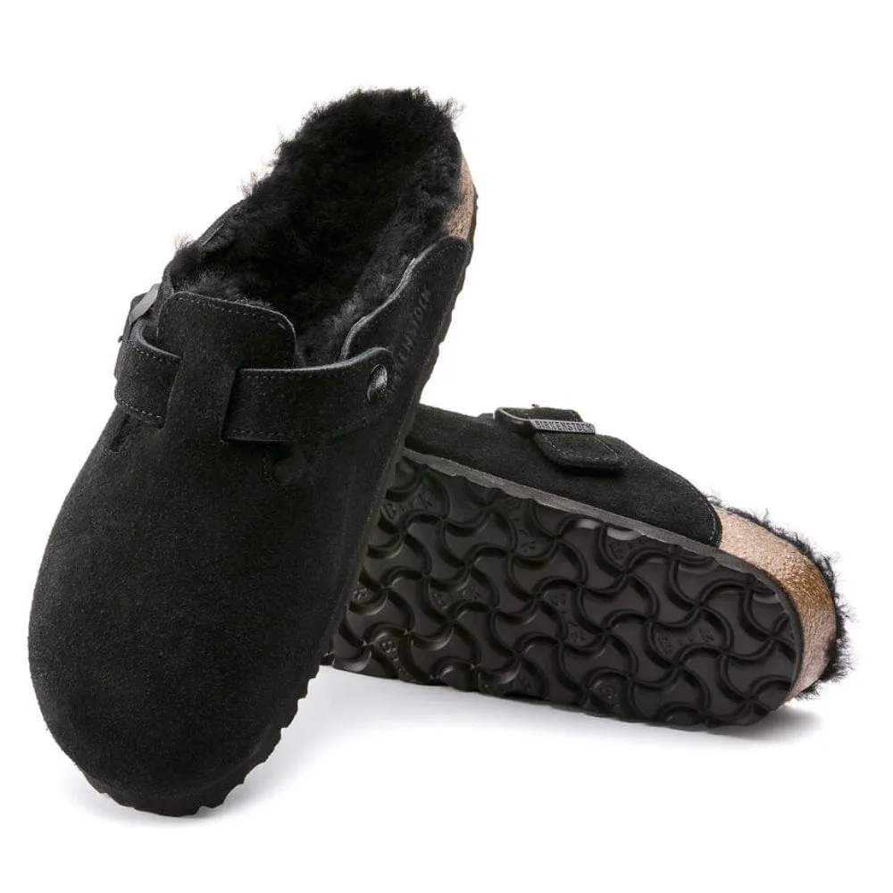 Birkenstock Boston Shearling in Black